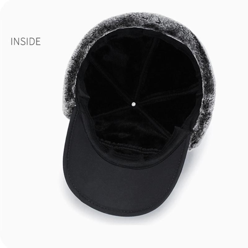 Warm Windproof Hat with Ear Flaps and Face Mask