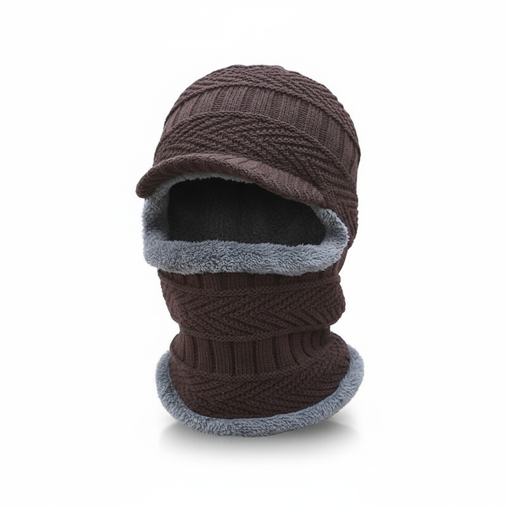 Warm Winter Cap with Face Cover