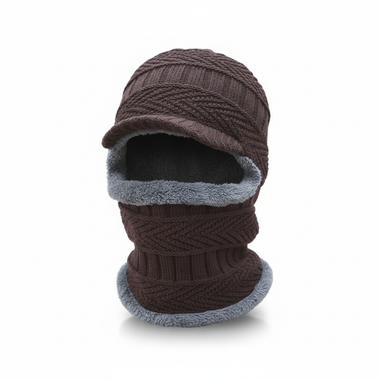 Warm Winter Cap with Face Cover