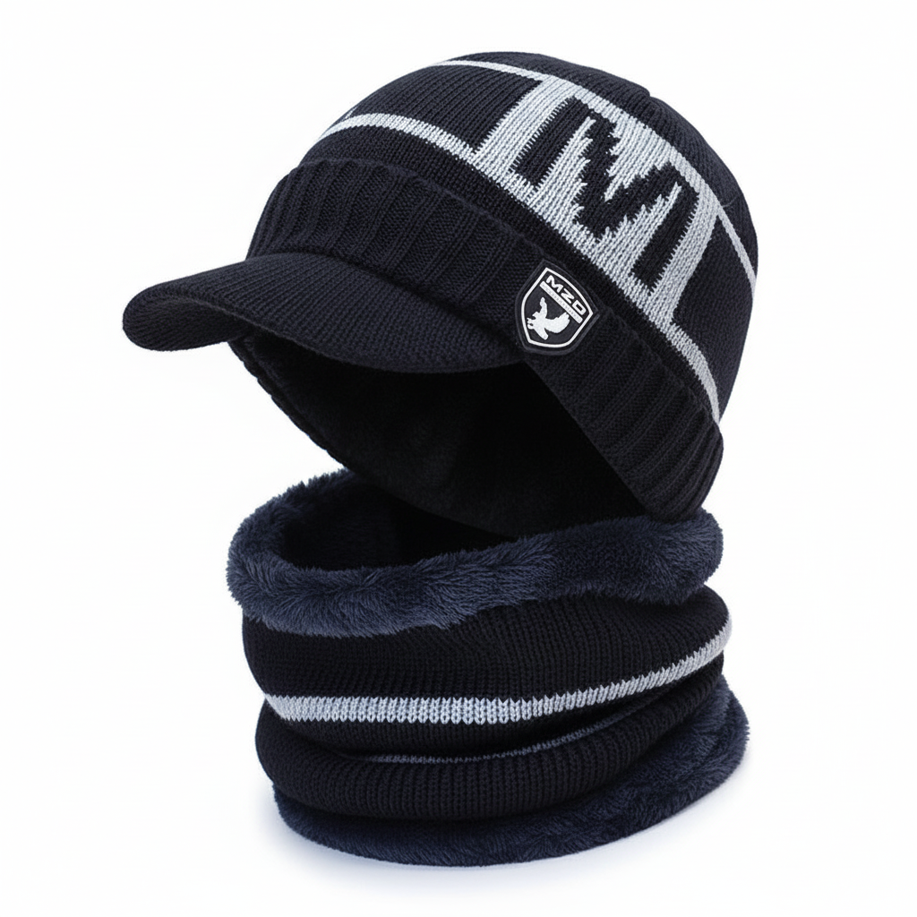 Warm Winter Cap with Face Cover