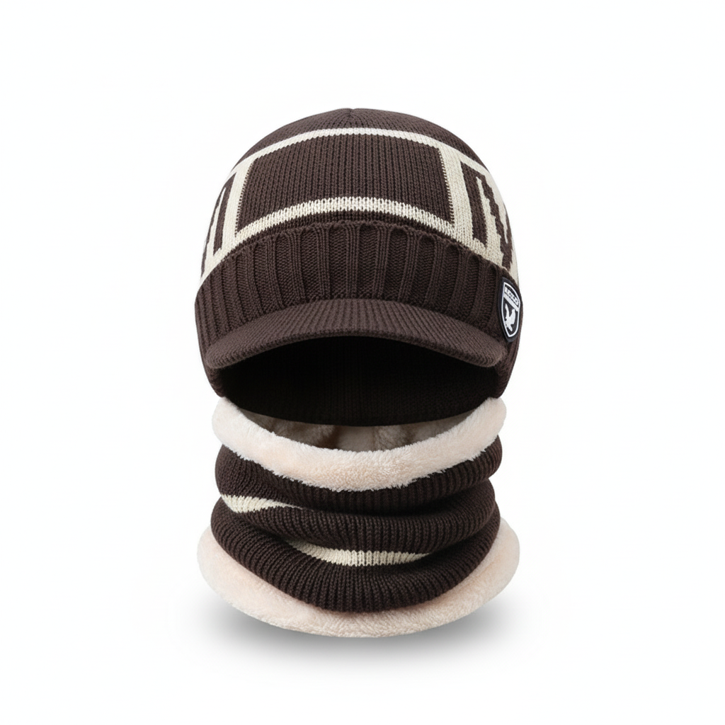 Warm Winter Cap with Face Cover