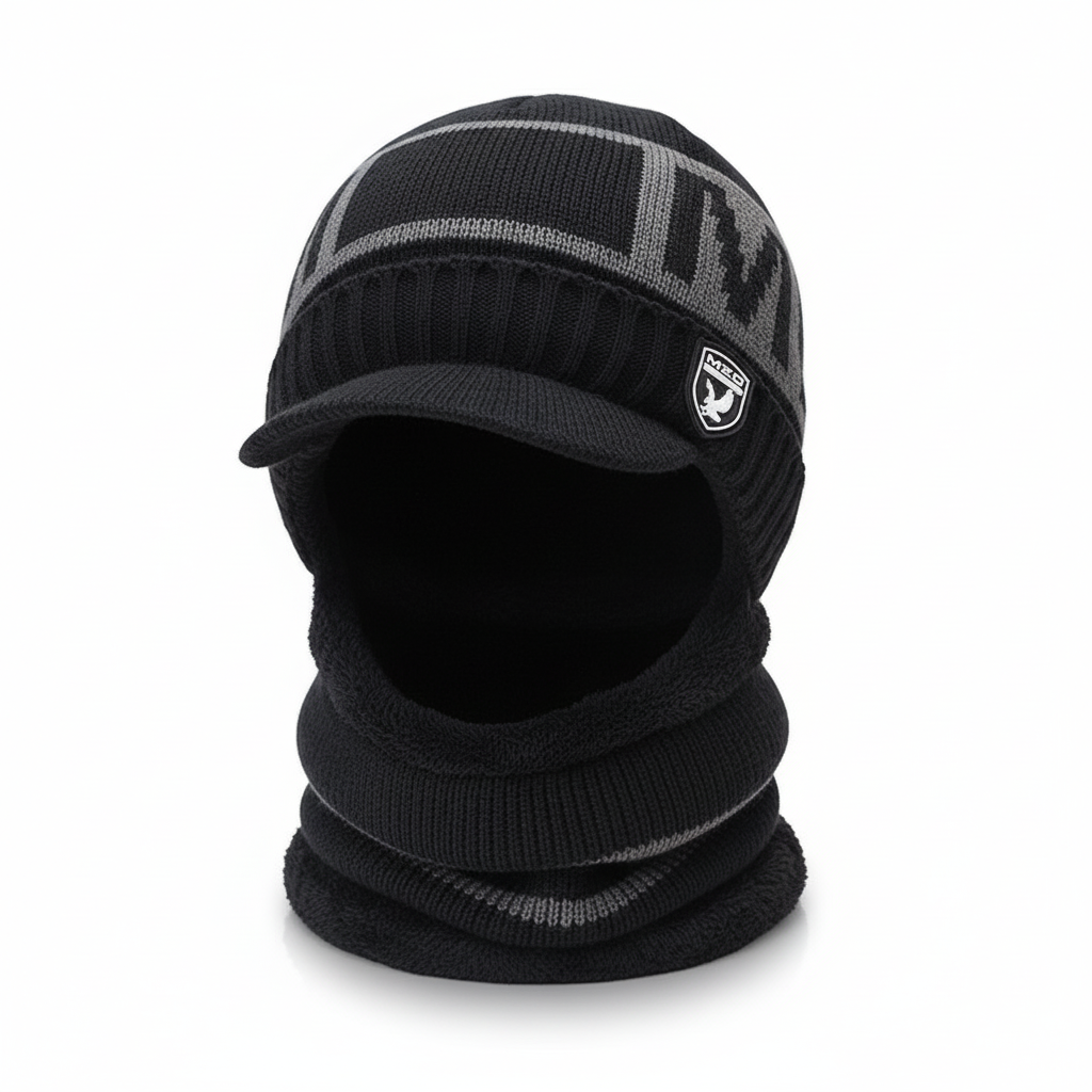 Warm Winter Cap with Face Cover