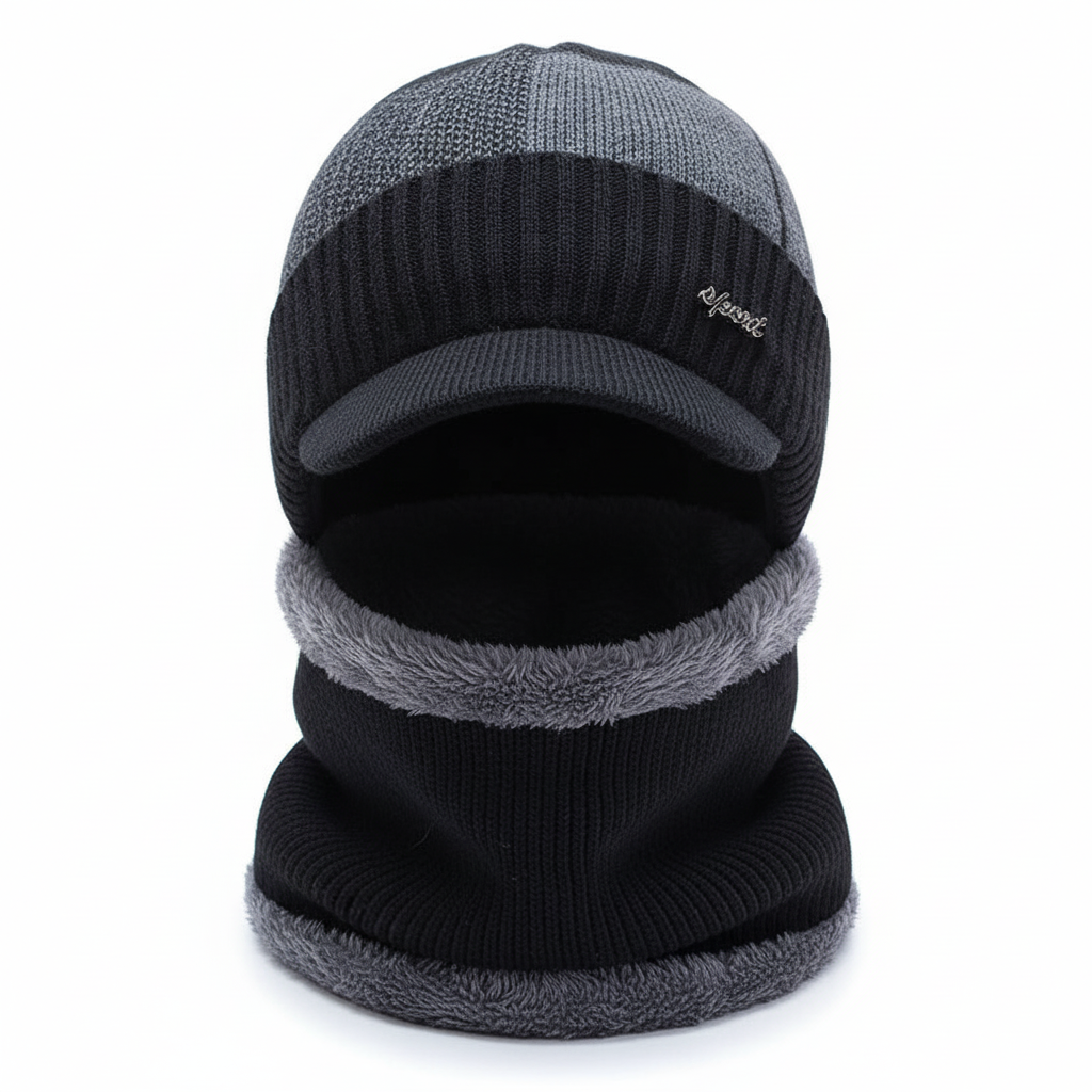 Warm Winter Cap with Face Cover