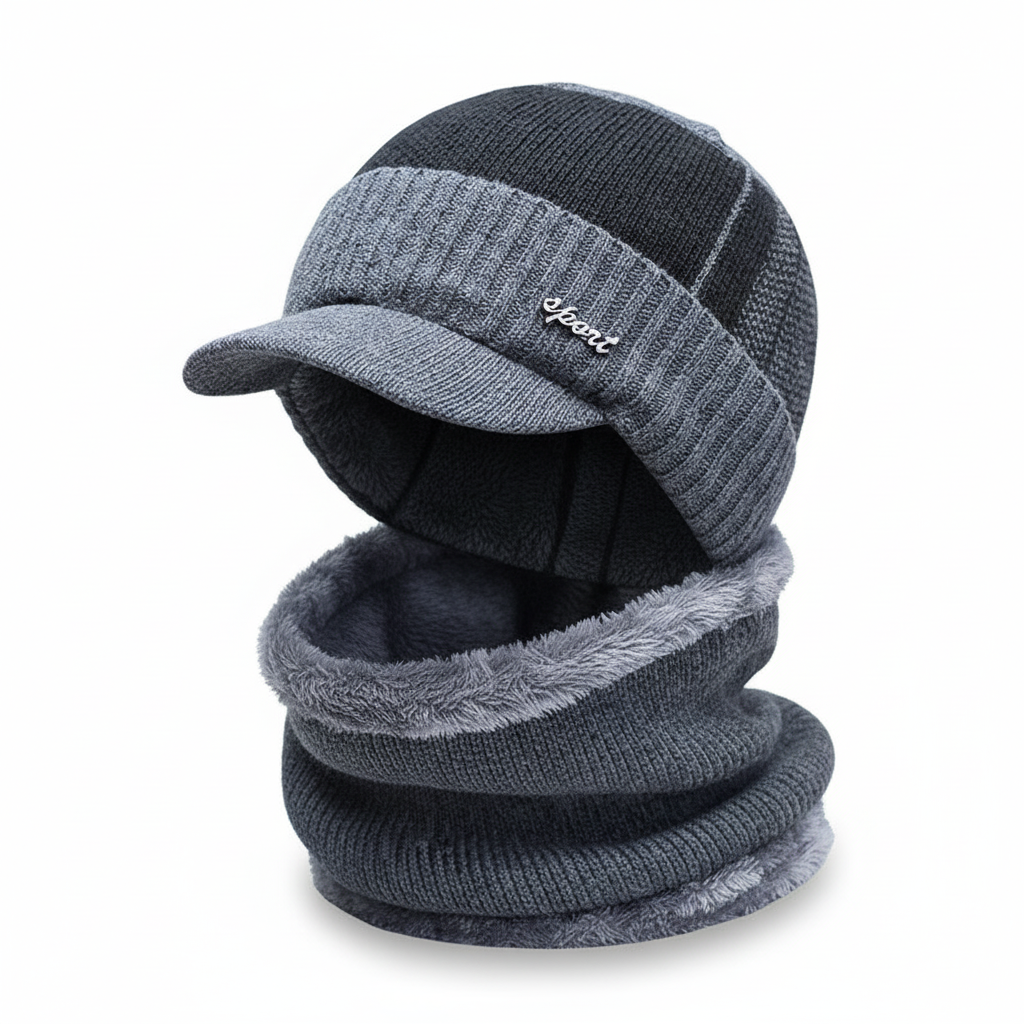 Warm Winter Cap with Face Cover