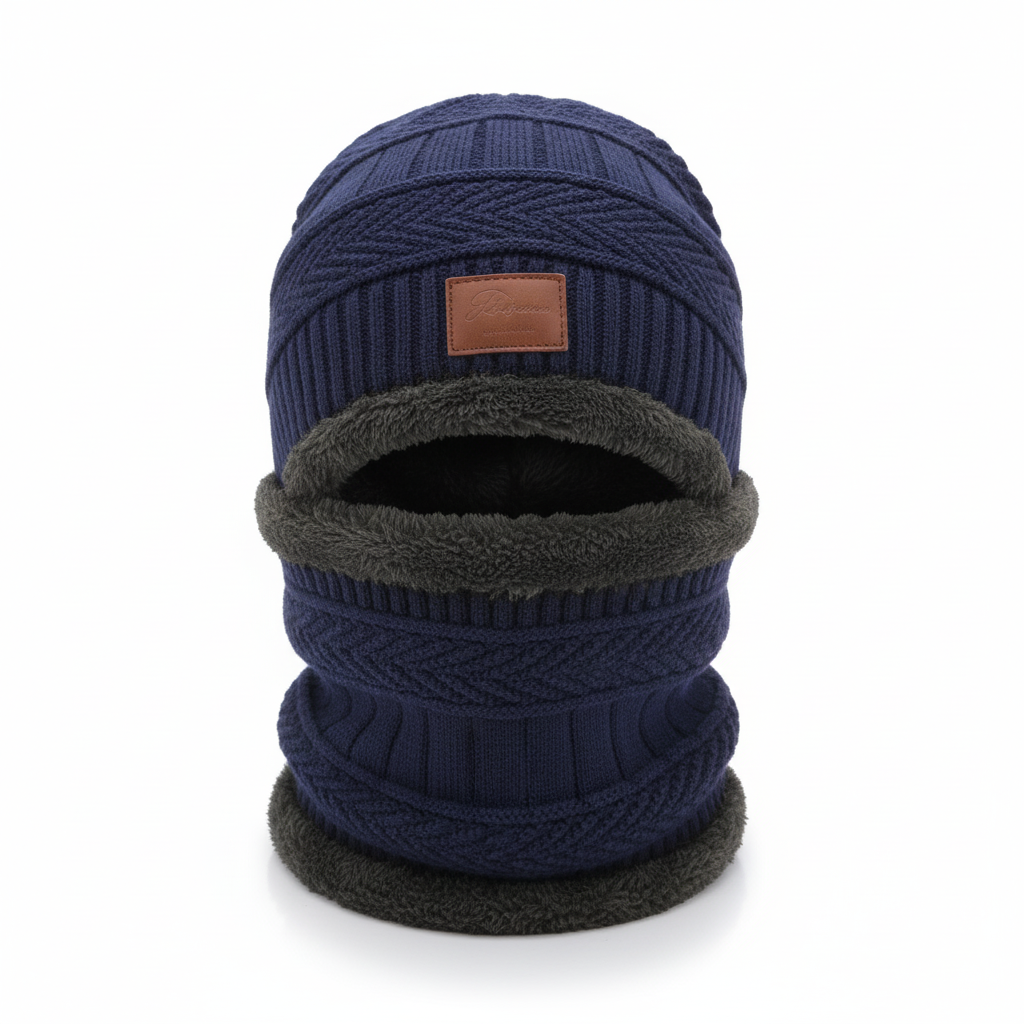 Warm Winter Cap with Face Cover