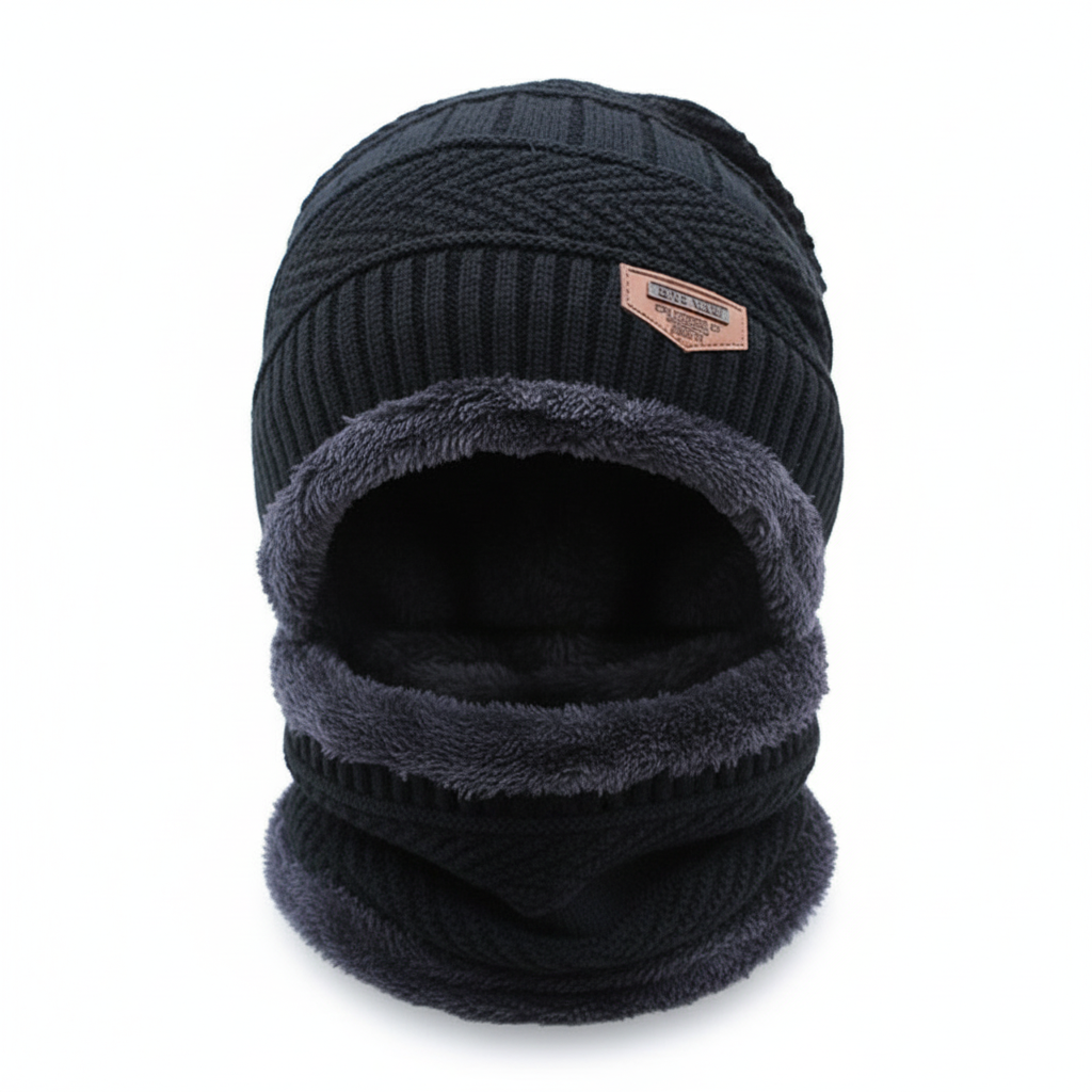Warm Winter Cap with Face Cover