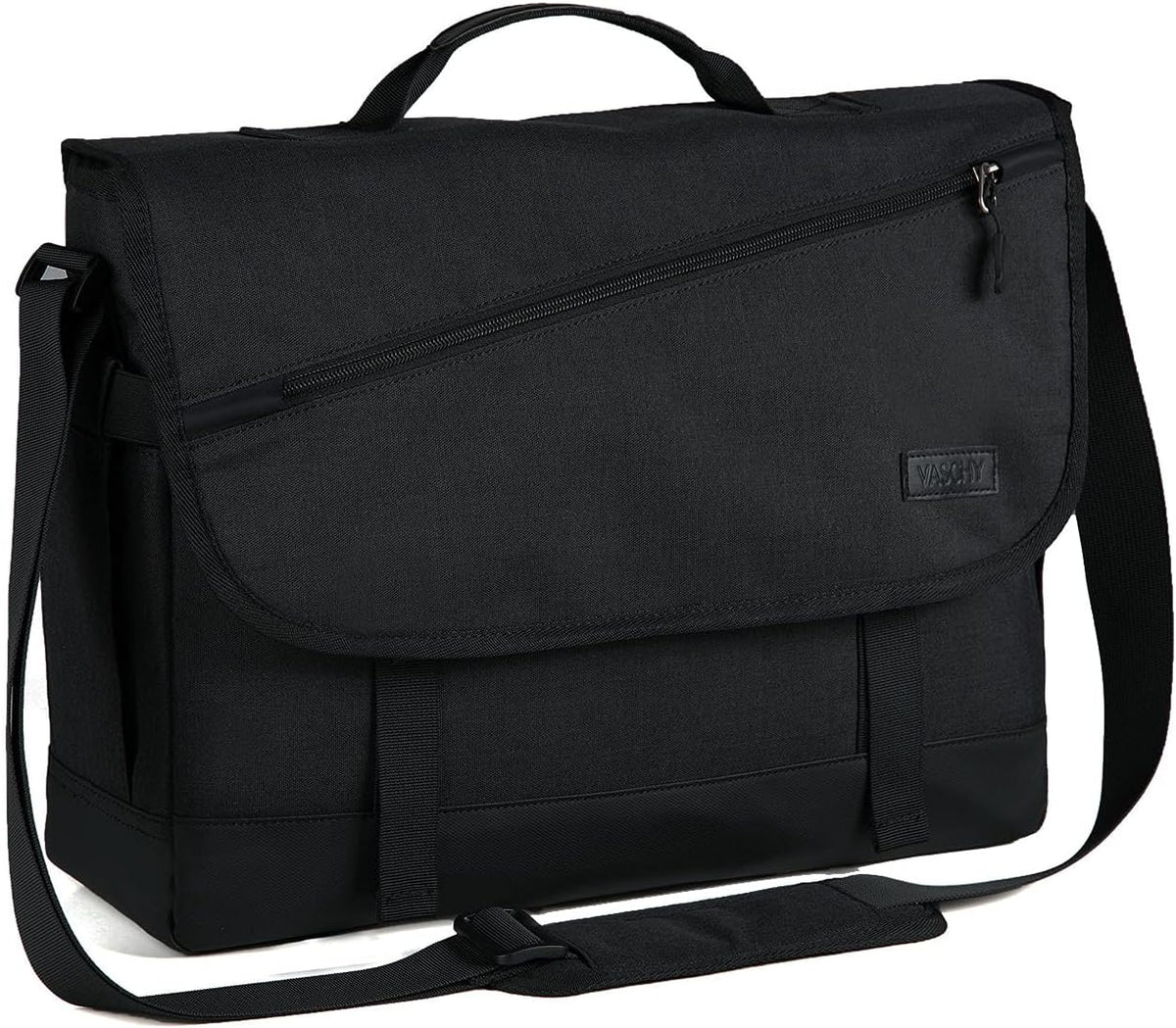 Water-Resistant Laptop Messenger Bag with Adjustable Strap