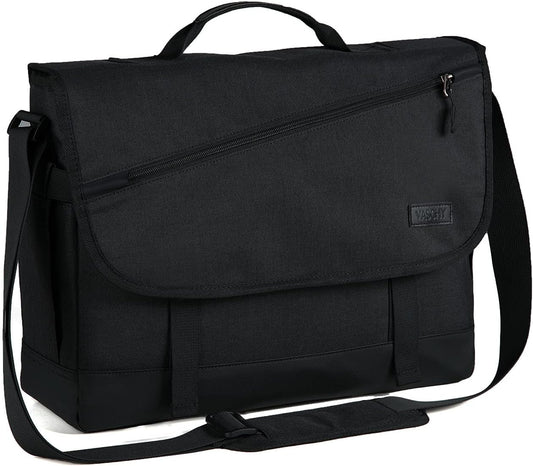 Water-Resistant Laptop Messenger Bag with Adjustable Strap