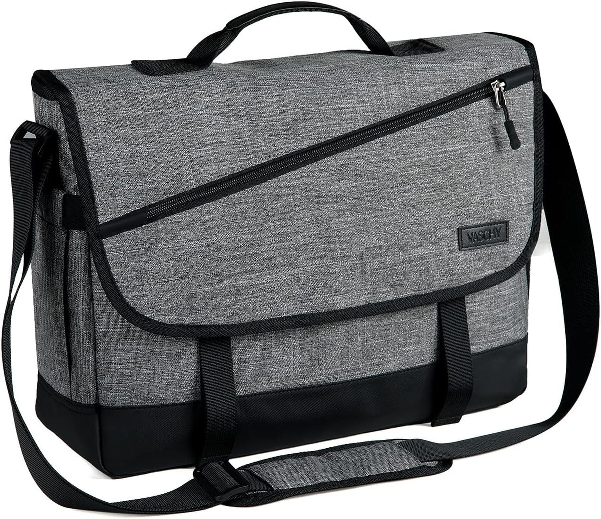 Water-Resistant Laptop Messenger Bag with Adjustable Strap