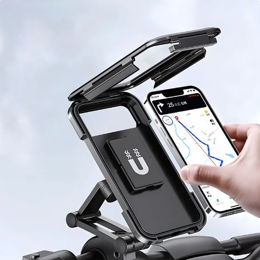 Waterproof Bike Phone Holder with 360-Degree Rotation
