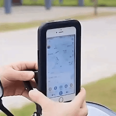 Waterproof Bike Phone Holder with 360-Degree Rotation