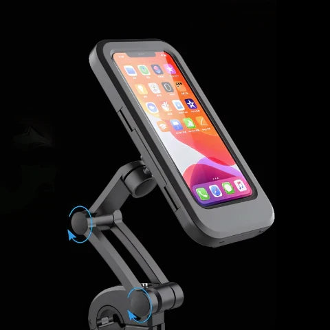 Waterproof Bike Phone Holder with 360-Degree Rotation