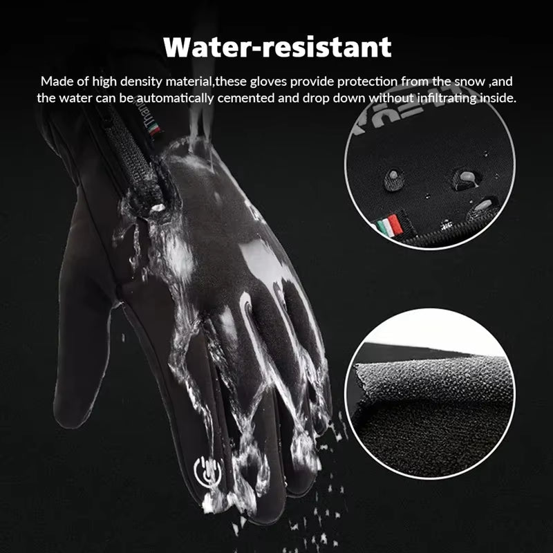 Waterproof Cold-Weather Thermal Gloves — Flexible Fit