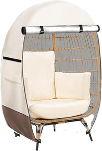 Waterproof Egg Chair Cover with Double Zipper