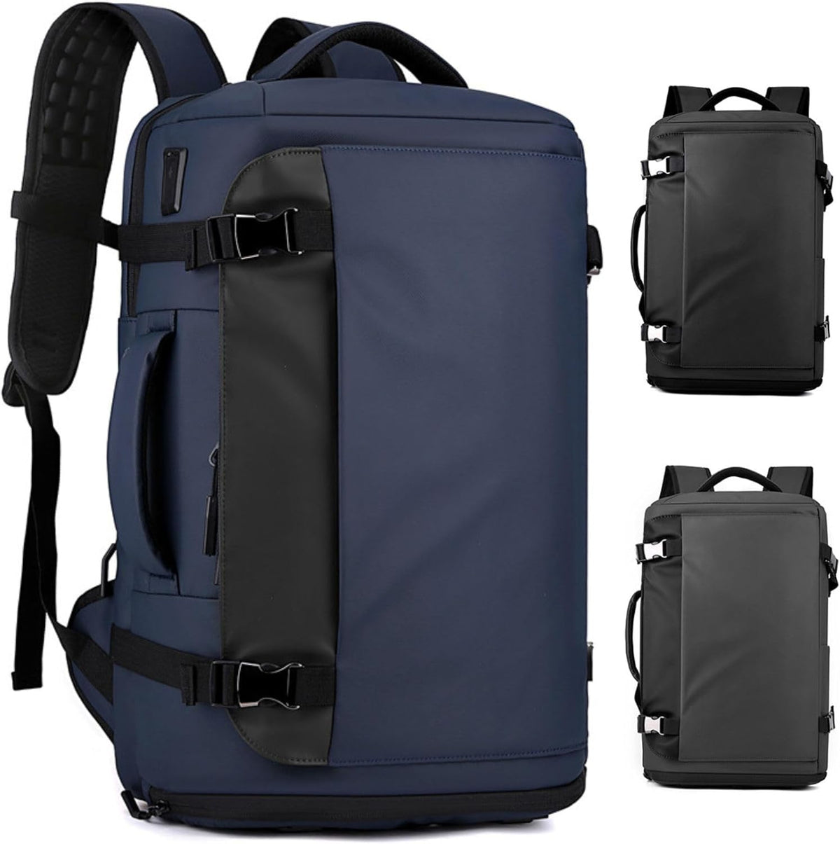Waterproof Laptop Backpack with Side-Opening Design and USB-C Port