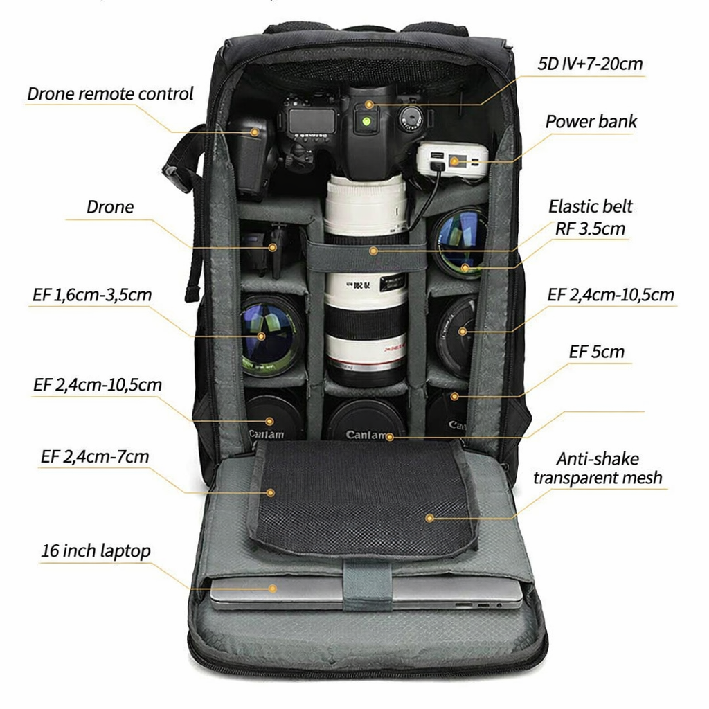 Waterproof Large-Capacity Camera Shoulder Bag
