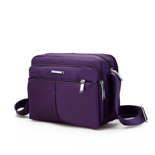 Waterproof Multi-Pocket Shoulder Messenger Bag for Everyday Use