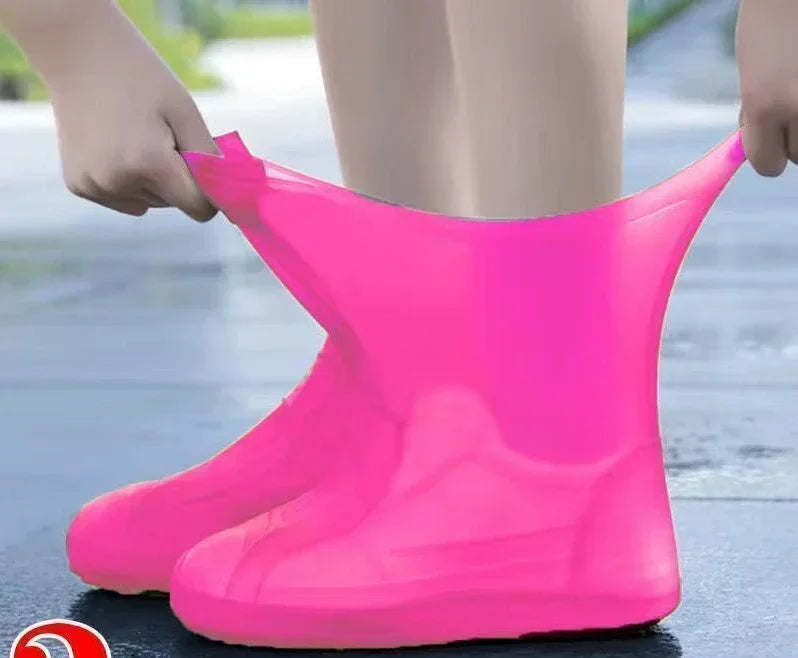 Waterproof & Non-Slip Reusable Silicone Shoe Covers for Outdoor Rain Protection