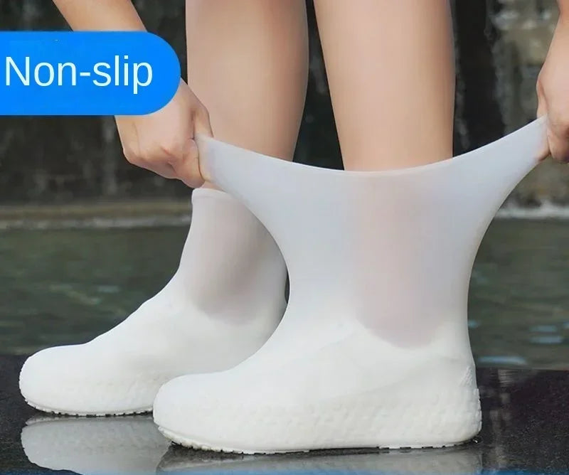 Waterproof & Non-Slip Reusable Silicone Shoe Covers for Outdoor Rain Protection