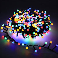 Waterproof Outdoor LED String Lights with Round Bulbs for Garden and Patio