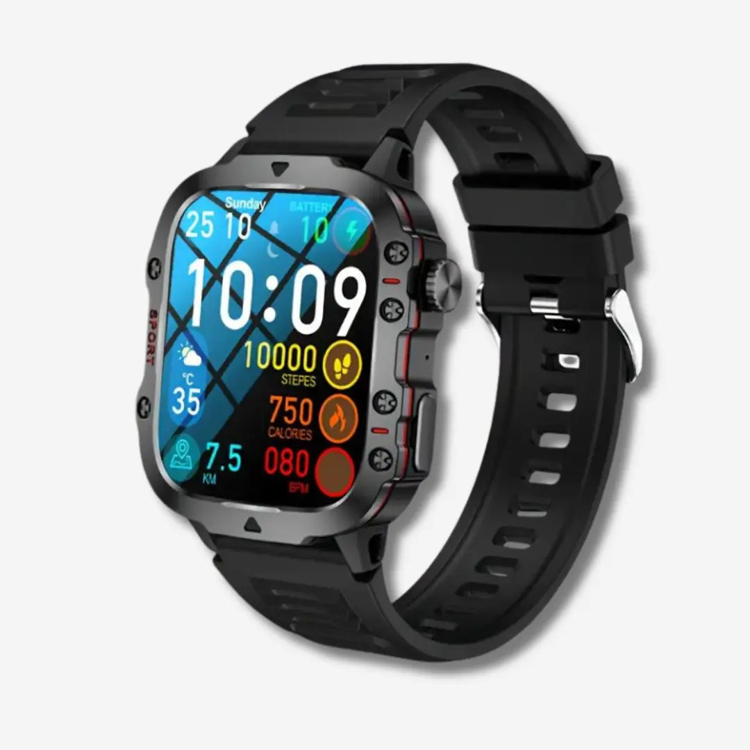 Waterproof Outdoor Smartwatch and Fitness Tracker with Full Health Monitoring