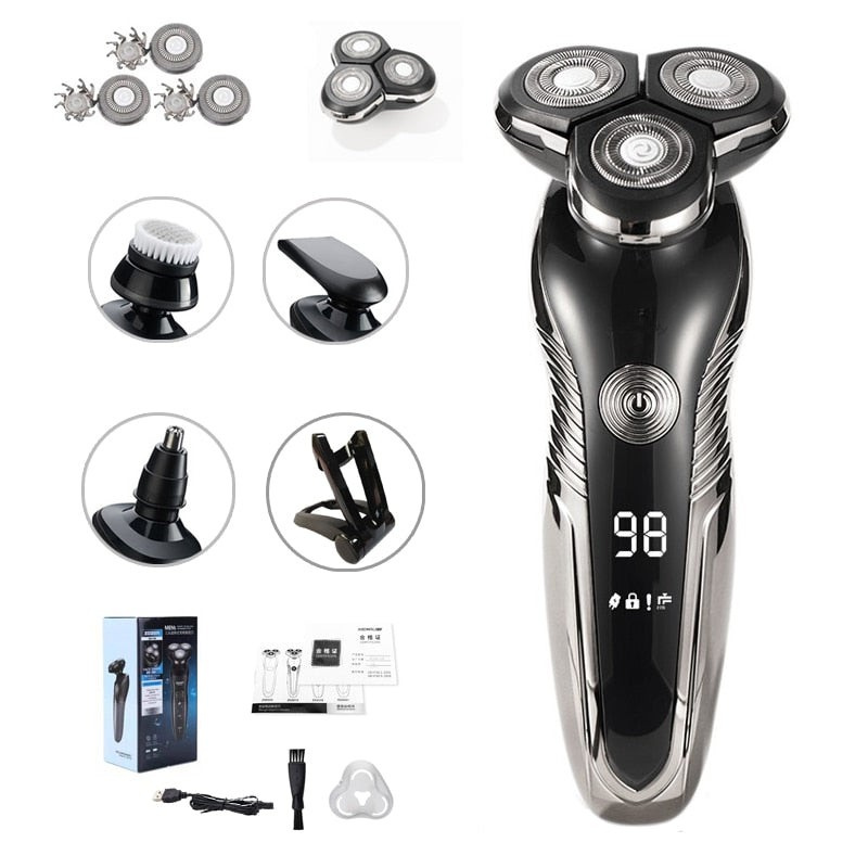 Waterproof & Skin-Friendly Electric Razor for Wet and Dry Shaving