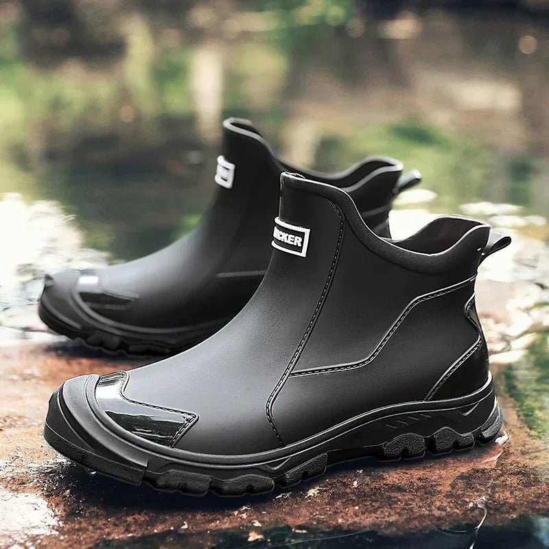 Waterproof Slip-On Outdoor Chelsea Rain Ankle Boots