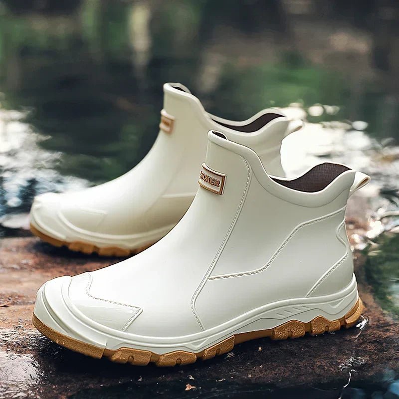Waterproof Slip-On Outdoor Chelsea Rain Ankle Boots