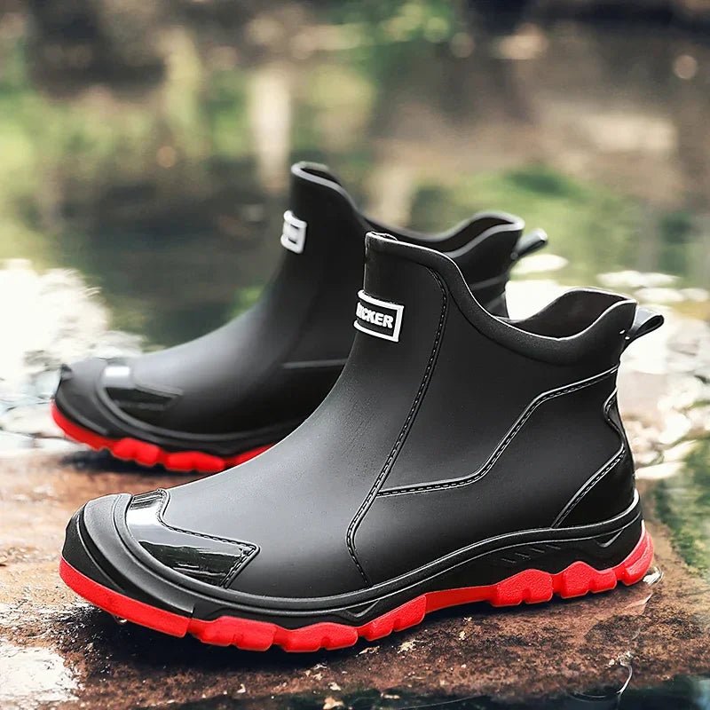 Waterproof Slip-On Outdoor Chelsea Rain Ankle Boots