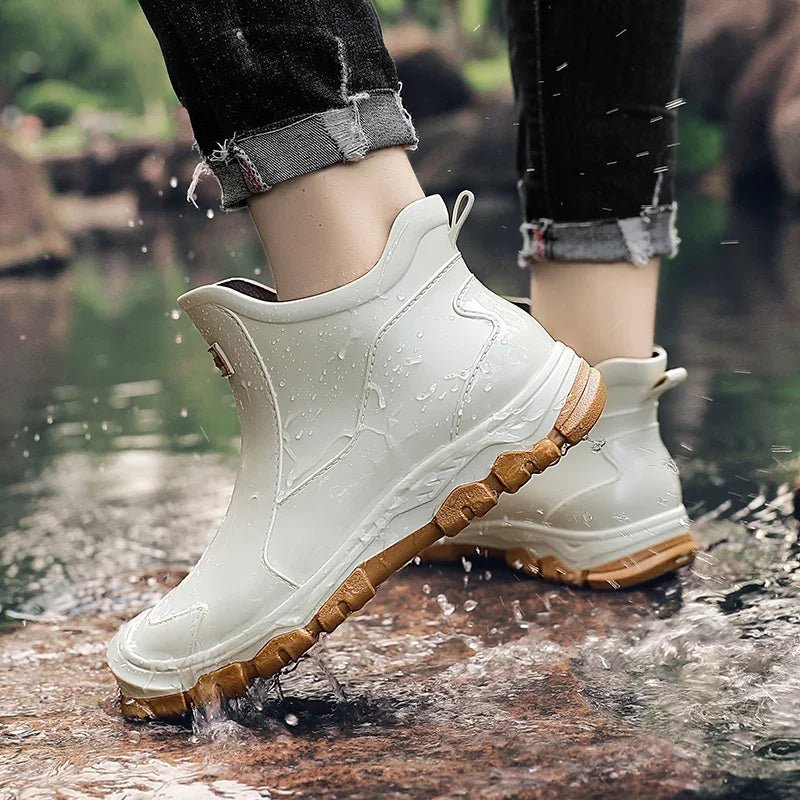 Waterproof Slip-On Outdoor Chelsea Rain Ankle Boots
