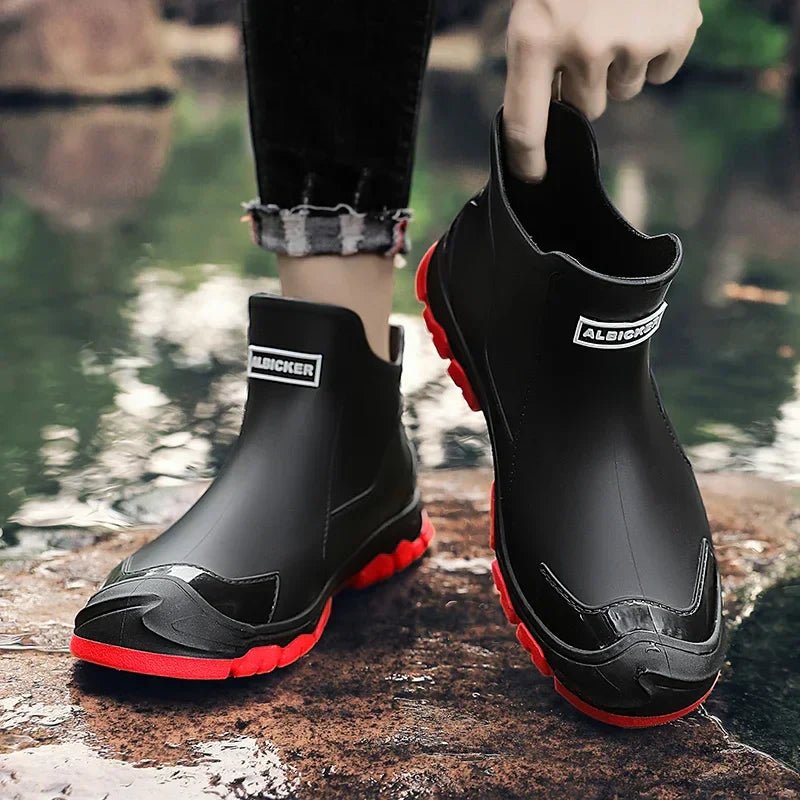 Waterproof Slip-On Outdoor Chelsea Rain Ankle Boots