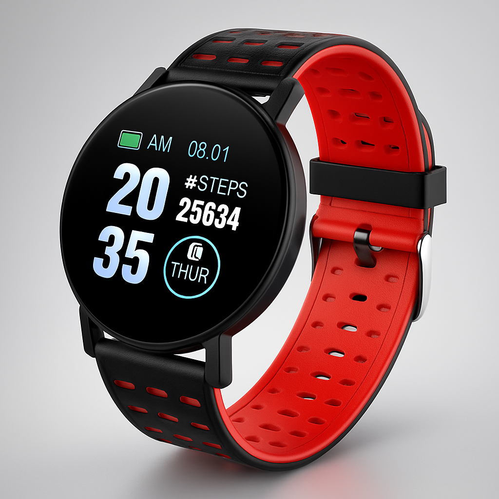 Waterproof Smartwatch with Fitness and Sleep Tracking for Daily Use
