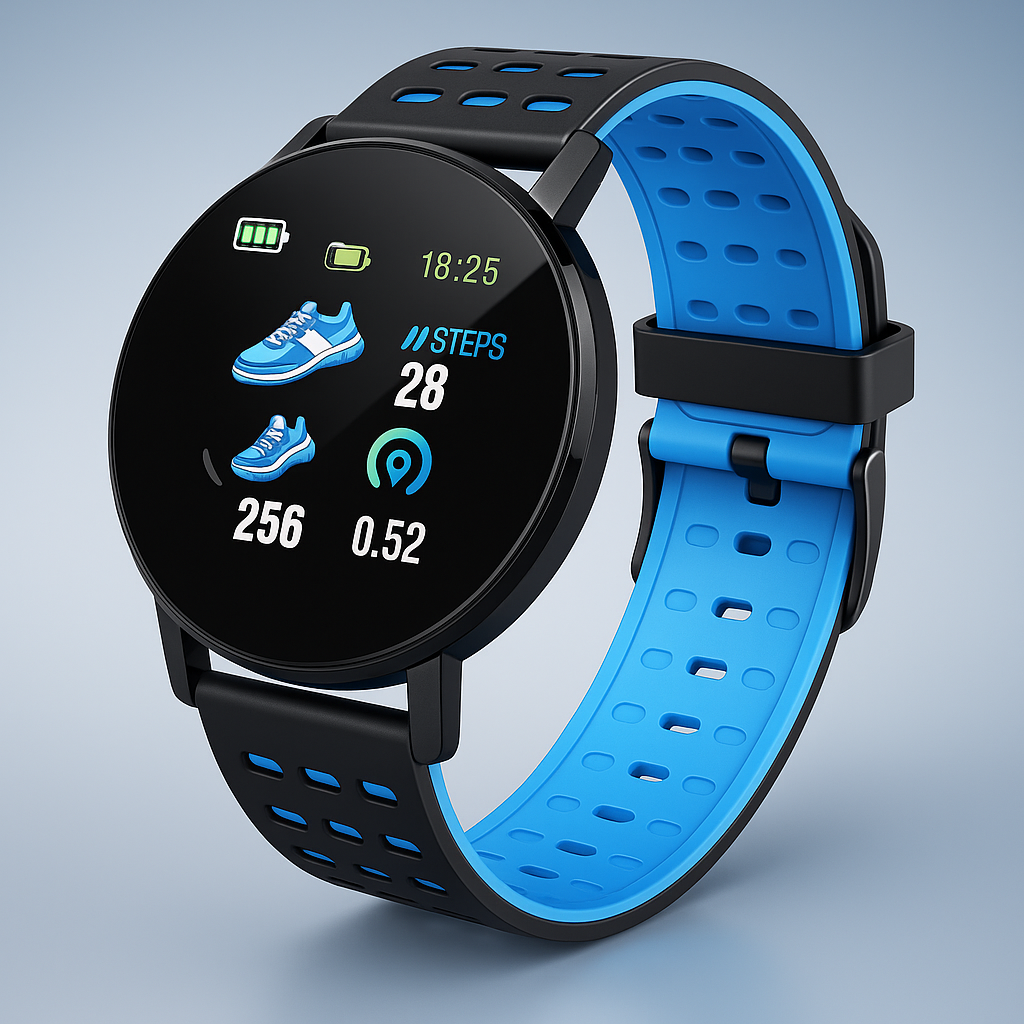Waterproof Smartwatch with Fitness and Sleep Tracking for Daily Use
