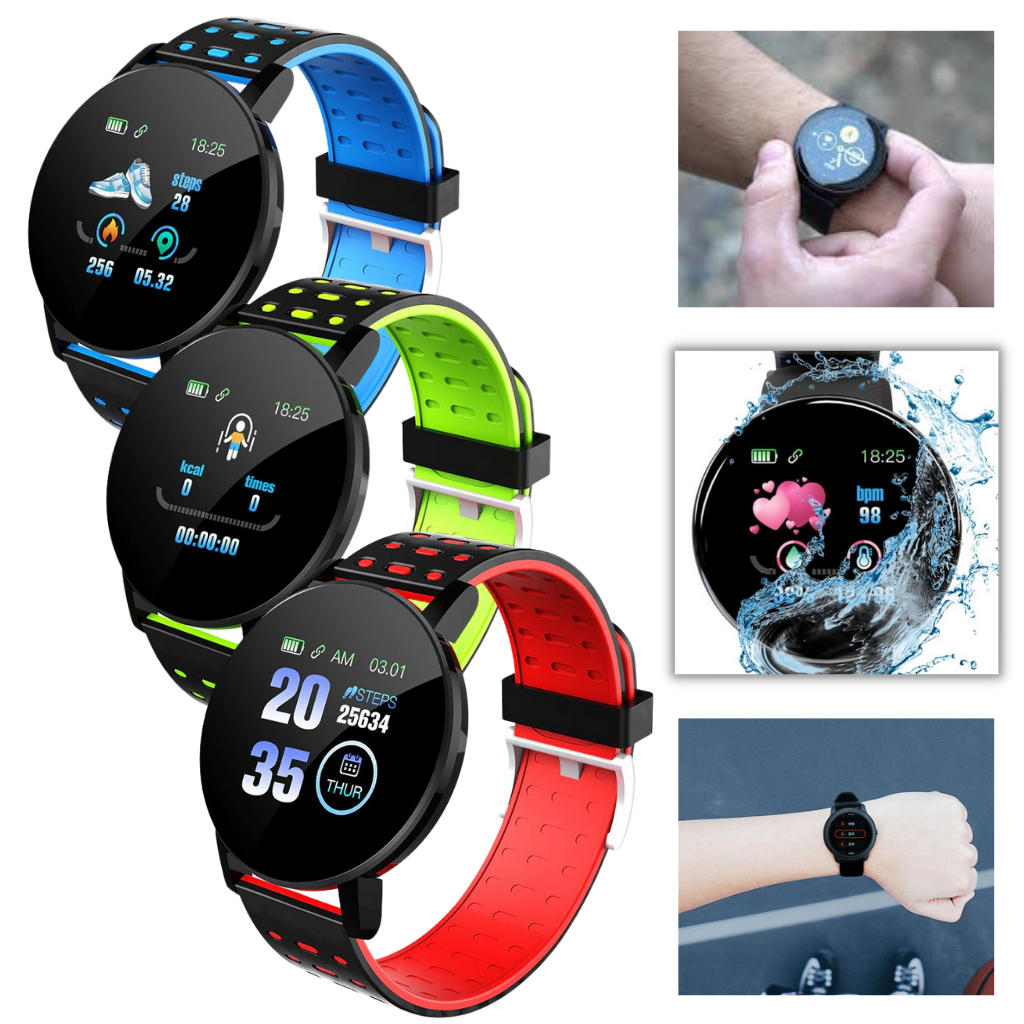 Waterproof Smartwatch with Fitness and Sleep Tracking for Daily Use