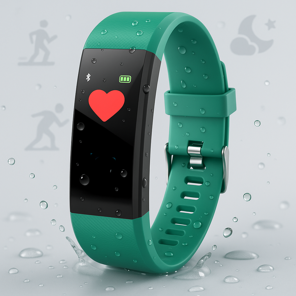 Waterproof Smartwatch with Heart Rate Monitor and Bluetooth for Active Lifestyle and Fitness Tracking