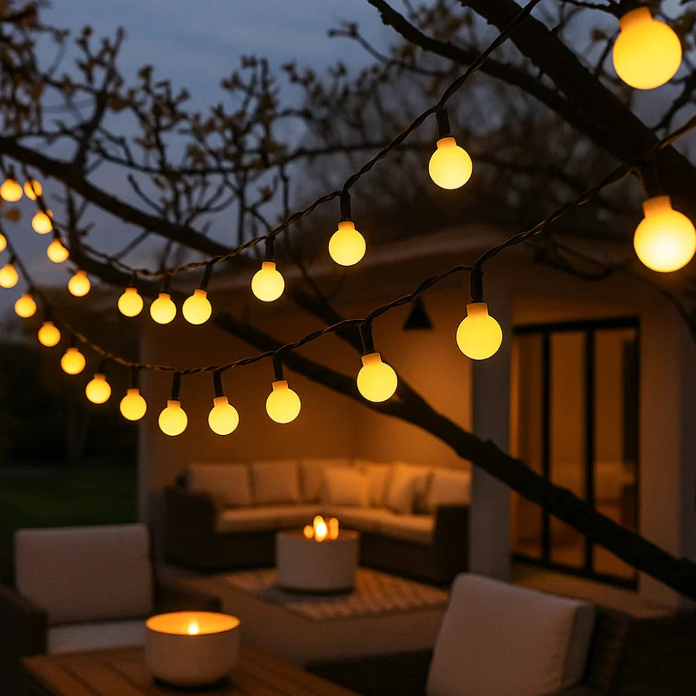 Waterproof Solar LED Garden Lights – Outdoor Patio and Yard Lighting, 10m with Automatic Sensor