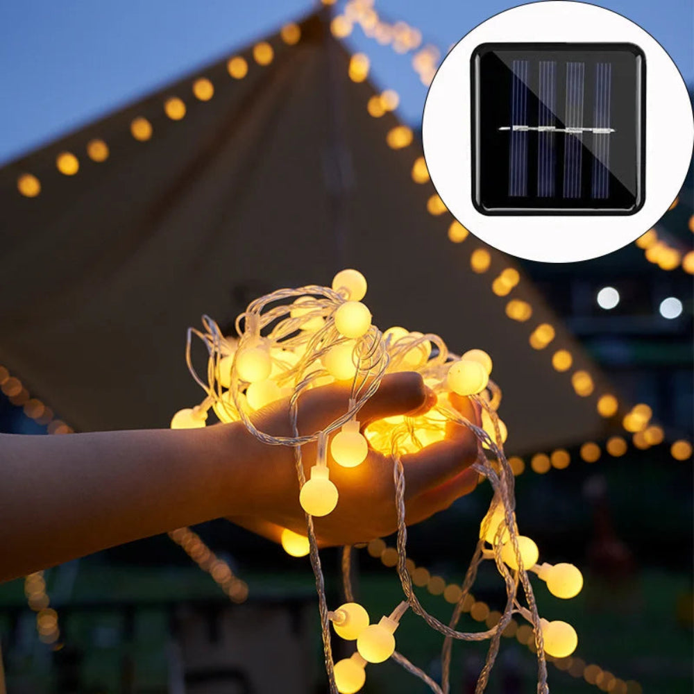 Waterproof Solar LED Garden Lights – Outdoor Patio and Yard Lighting, 10m with Automatic Sensor