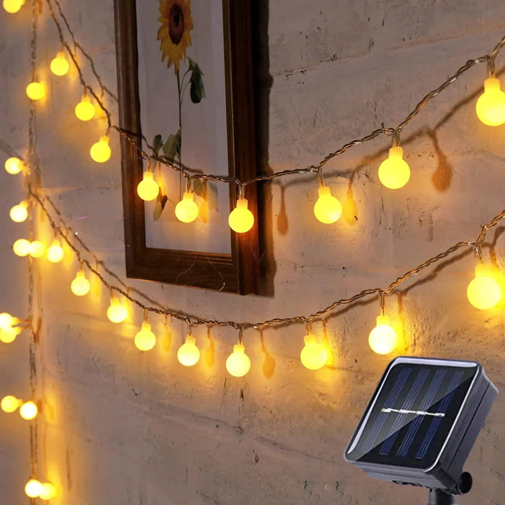 Waterproof Solar LED Garden Lights – Outdoor Patio and Yard Lighting, 10m with Automatic Sensor