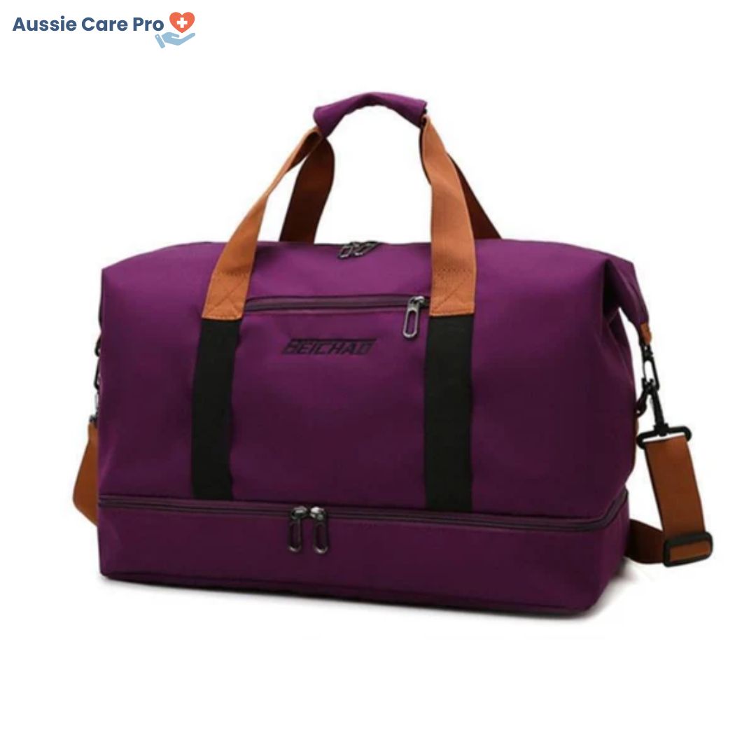 Waterproof Sports & Travel Duffel Bag with Shoe Compartment
