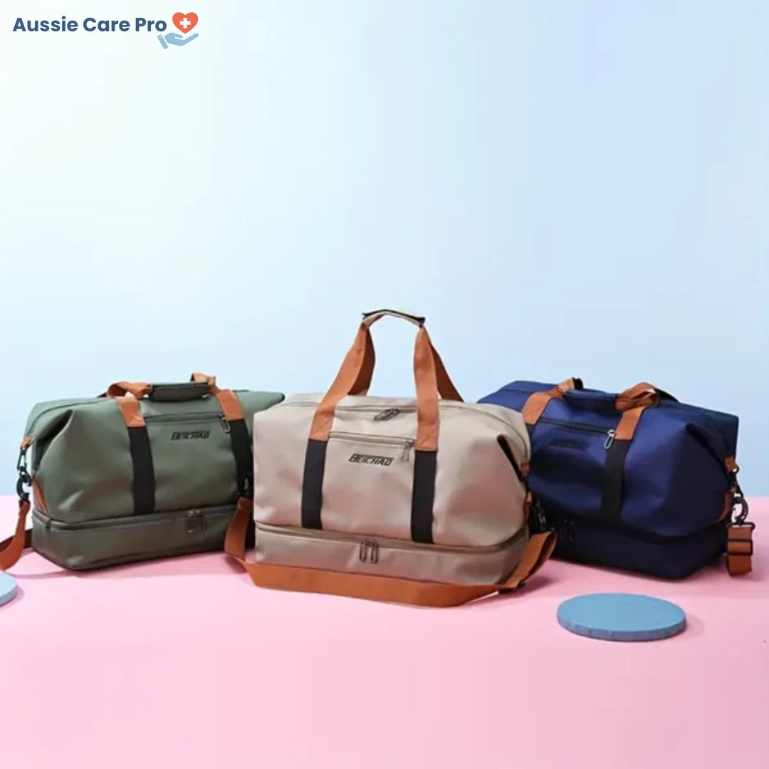 Waterproof Sports & Travel Duffel Bag with Shoe Compartment