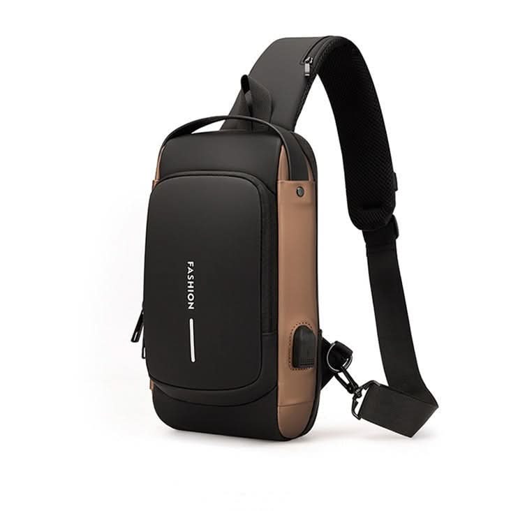 Waterproof Travel Shoulder Bag with USB Port