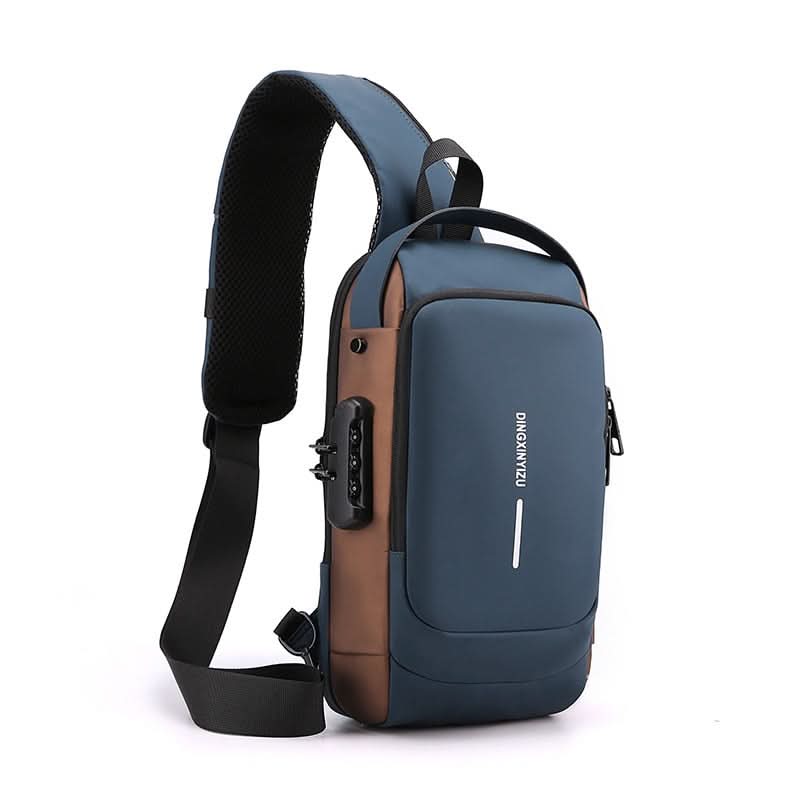 Waterproof Travel Shoulder Bag with USB Port