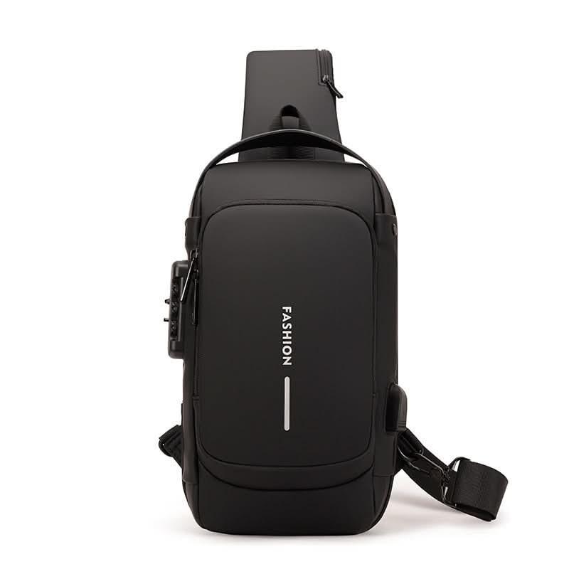 Waterproof Travel Shoulder Bag with USB Port