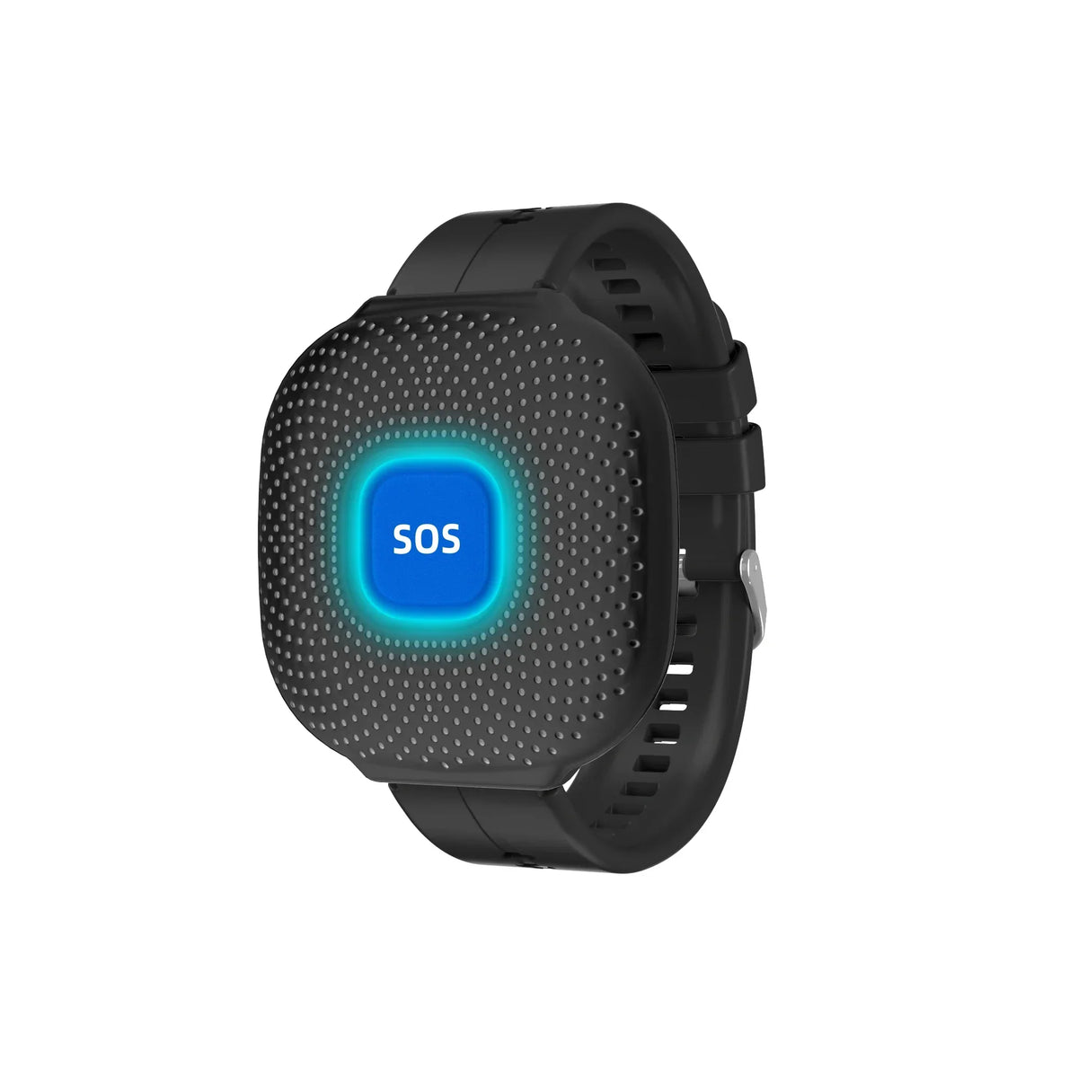 Waterproof WiFi SOS Emergency Watch with App Push Alerts - USB Rechargeable - Black & White