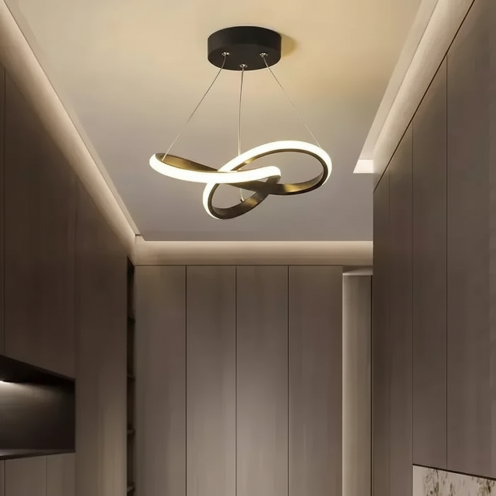 Wave-Shaped Pendant Light