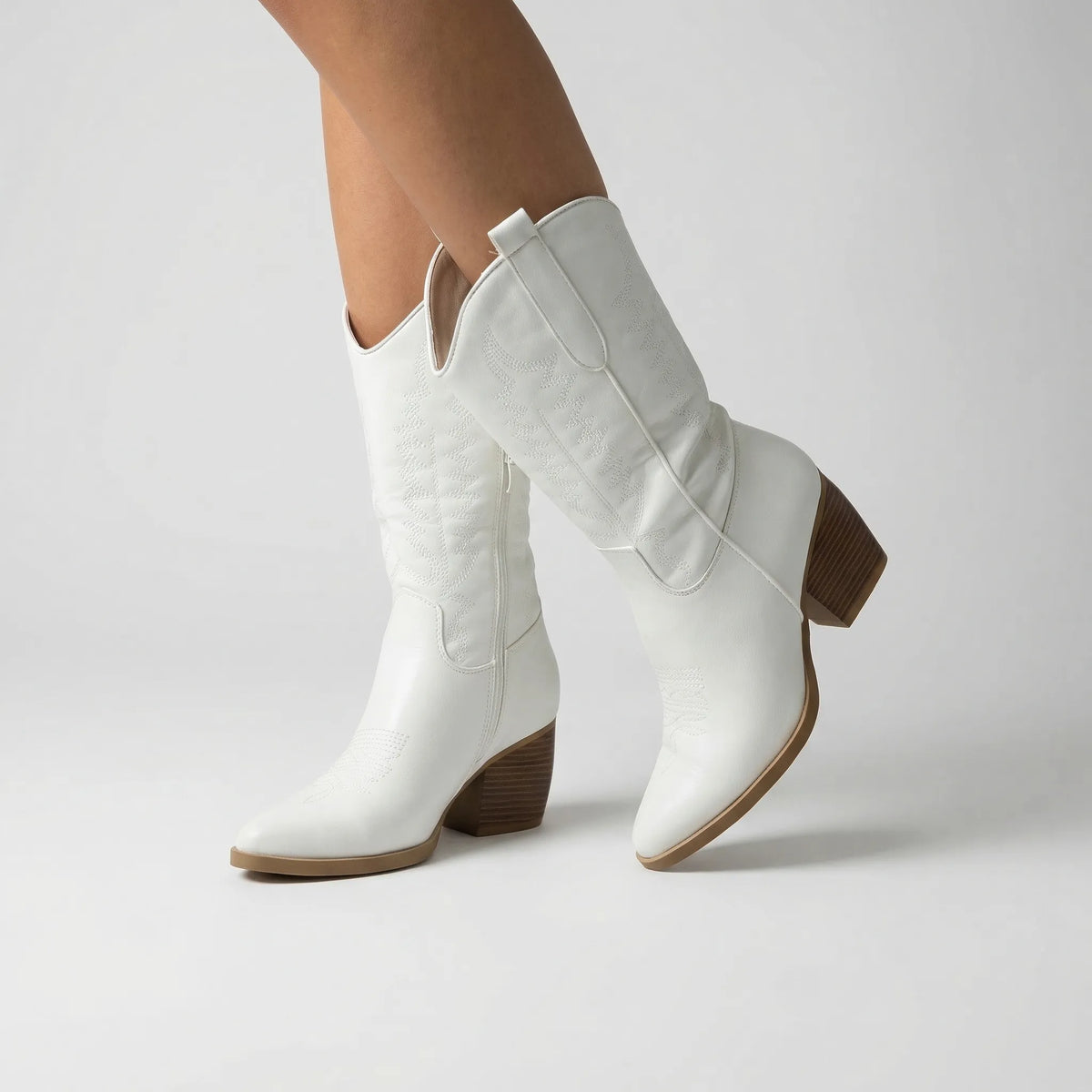 Western Block Heel Boots
