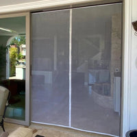 White Magnetic Screen Door for French Doors