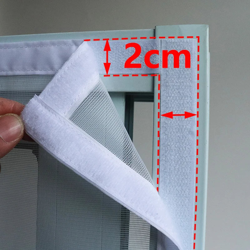 White Magnetic Screen Door for French Doors