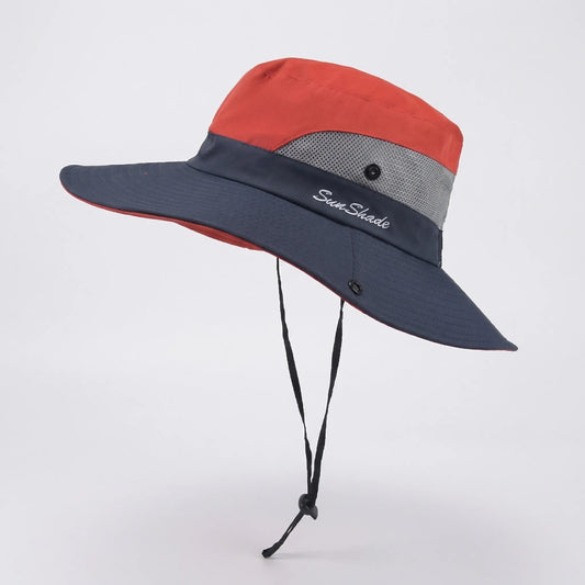 Wide-Brim Foldable Outdoor Sun Hat