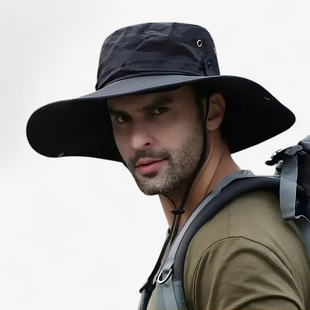 Wide-Brim Outdoor Hat with UV Protection